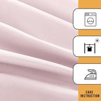 2 Pack 4ft Tablecloths for Rectangle Tables, Dusty Pink in 4FT | 2 Pack in Dusty Pink, alternate view 6
