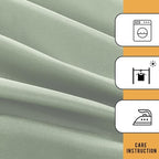 2 Pack 4ft Tablecloths for Rectangle Tables, Sage Green in 4FT | 2 Pack in Sage Green, alternate view 6