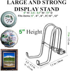 2 Pack 5 Inch Acrylic Plate Stands for Display Plate Holder Display Stand + Frame Holder Stand for Picture, alternate view 2