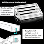 2 Pack 5 Tier Acrylic Cookie Display Stand, Clear Tiered Dessert Stand for Bakers Vendors, Professional Display, alternate