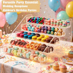 2 Pack 5 Tier Acrylic Cookie Display Stand, Clear Tiered Dessert Stand for Bakers Vendors, Professional Display, alternate