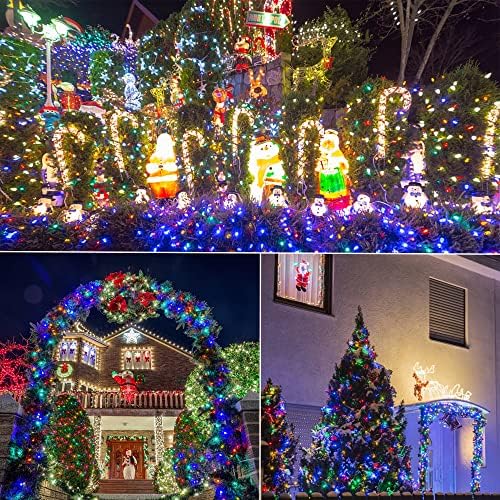 2 Pack 50 LED Outdoor Christmas Lights, 16FT Battery Operated Mini String Lights with 8 Modes & Timer, Xmas Tree, alternate
