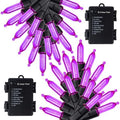 2 Pack 50 LED Outdoor Halloween Lights, 16 FT Mini String Light with 8 Modes, Waterproof Battery Operated Tree