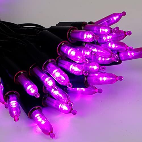 2 Pack 50 LED Outdoor Halloween Lights, 16 FT Mini String Light with 8 Modes, Waterproof Battery Operated Tree, alternate