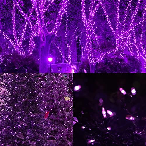 2 Pack 50 LED Outdoor Halloween Lights, 16 FT Mini String Light with 8 Modes, Waterproof Battery Operated Tree, alternate