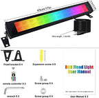 2 Pack 50W RGB Wall Washer Light, Stage Wash Light Bar, RGB Light Bar, Warm 3000K & 16 Million Colors&Timing&, alternate view