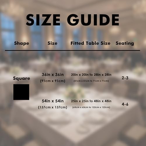 2 Pack 54 x 54 Inch Tablecloths Square Beige Table Cover in 54 x 54 Inch in Beige, alternate view 3