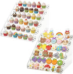 2 Pack 6 Tier Cookie Display Stand Clear Acrylic Tiered Tiered Dessert Stand for Bakers Vendors Parties Craft