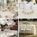2 Pack 60 x 102 Inch Tablecloths Rectangle Ivory Table Cover in 60 x 102 Inch in Ivory, alternate view 7