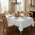 2 Pack 60 x 84 Inch Tablecloths Rectangle White in 60 x 84 Inch in White, alternate view 5