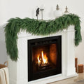 2 Pack 6FT Norfolk Pine Garland, Realistic Christmas Greenery Decor
