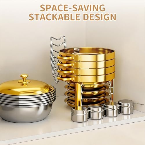 2 Pack 6QT Chafing Dish for Buffet with Golden Lids, alternate view 7