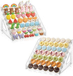 2 Pack 7 Tier Cookie Display Stand Clear Acrylic Tiered Tiered Dessert Stand for Bakers Vendors Parties Craft