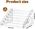 2 Pack 7 Tier Cookie Display Stand Clear Acrylic Tiered Tiered Dessert Stand for Bakers Vendors Parties Craft, alternate view