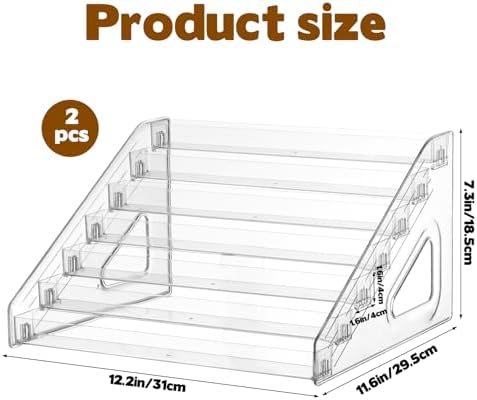 2 Pack 7 Tier Cookie Display Stand Clear Acrylic Tiered Tiered Dessert Stand for Bakers Vendors Parties Craft, alternate view