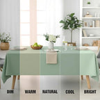 2 Pack 70 x 120 Inch Tablecloths Rectangle Sage Green Table Cover in 70 x 120 Inch in Sage Green, alternate view 5