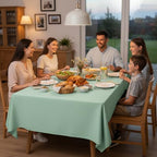 2 Pack 70 x 120 Inch Tablecloths Rectangle Sage Green Table Cover in 70 x 120 Inch in Sage Green, alternate view 7