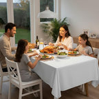 2 Pack 70 x 120 Inch Tablecloths Rectangle White in 70 x 120 Inch in White, alternate view 5