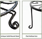 2-Pack 8" Metal Plant Stand Heavy Duty Plants Holder Outdoor Indoor, alternate view 5