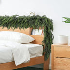 2 Pack 9 Ft Christmas Cedar Garland, Real Touch Soft Greenery Mantel Decor, alternate view 4