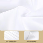 2 Pack 90 x 132 Inch Tablecloths Rectangle White Table Cover in 90 x 132 Inch in White, alternate view 4