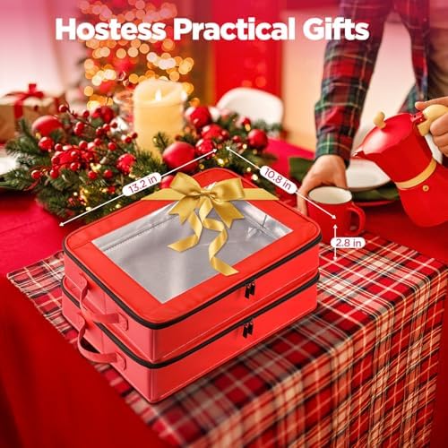 2 Pack 9x13 in Foil Pan Carrier with Lid, Stackable Foil Pan Holder, alternate view 6