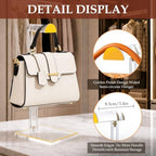 2 Pack Acrylic Purse Display Stand, Adjustable Handbag Holder for Display in Clear, alternate view 4