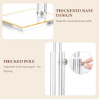 2 Pack Acrylic Purse Display Stand, Adjustable Handbag Holder for Display in Clear, alternate view 5