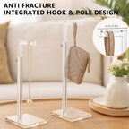 2-Pack Acrylic Purse Display Stands, 14"-24" Adjustable Handbag Holder in Clear, alternate view 6