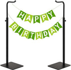 2-Pack Adjustable Table Banner Stands & Purse Holders, Black in Black