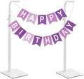 2-Pack Adjustable Table Banner Stands & Purse Holders, White in White