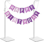 2-Pack Adjustable Table Banner Stands & Purse Holders, White in White