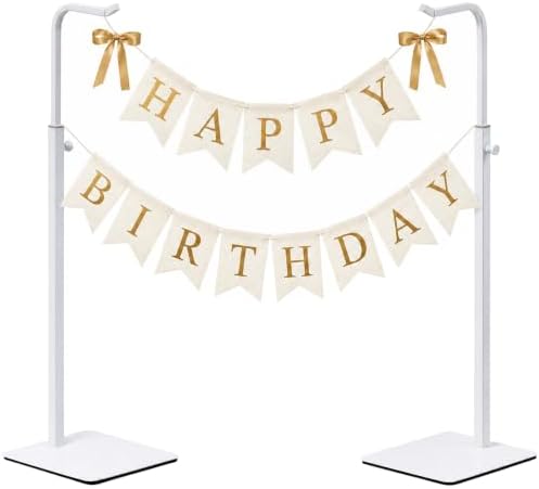2-Pack Adjustable Tabletop Purse & Banner Display Stands, White in White