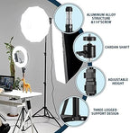2 Pack Aluminum Light Photography Tripod Stand with Case, 7 Feet Portable Photo Video Tripod Stand for, alternate view 4
