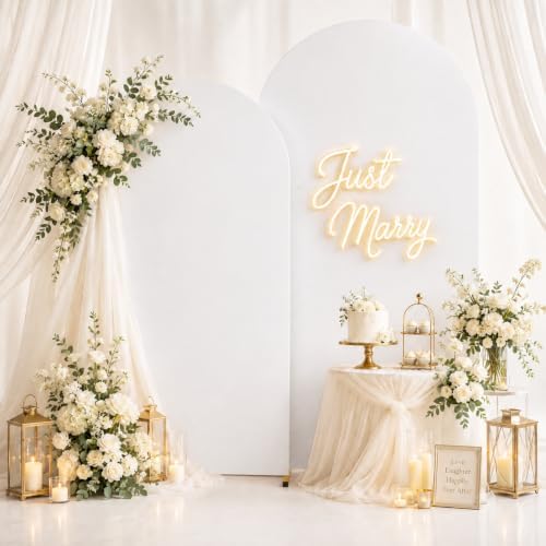 2 Pack Arch Backdrop Stand and Cover Set (7.2FT/6FT), Balloon Arch Stand, alternate view 2