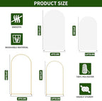 2 Pack Arch Backdrop Stand and Cover Set (7.2FT/6FT), Balloon Arch Stand, alternate view 3
