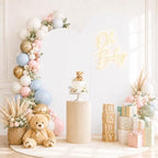 2 Pack Arch Backdrop Stand and Cover Set (7.2FT/6FT), Balloon Arch Stand, alternate view 6