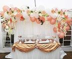 2 Pack Artificial Peony Flower Garland - 6ft Silk Peony Champagne Flower Garland Arch Flower Vine for Wedding, alternate view