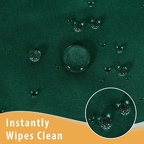 2 Pack Blackish Green Table Cloths for 4 Foot Rectangle Tables - Water Resistant Washable Fabric Polyester, alternate view 4