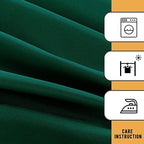 2 Pack Blackish Green Table Cloths for 8 Foot Rectangle Tables in 8FT | 2 Pack in Blackish Green, alternate view 6