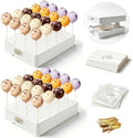 2 Pack Cake Pop Stand, 20 Holes(White) in 2 Pack(White)
