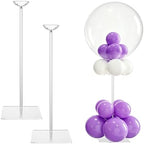 2 Pack Clear Acrylic Tabletop Balloon Stand Kit in 2 Pack 15.75 inch in Clear