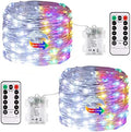 2 Pack Color Changing Fairy Lights Battery Operated with Remote