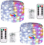 2 Pack Color Changing Fairy Lights Battery Operated with Remote