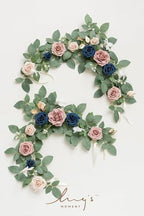 2 Pack Dusty Rose Artificial Flower Garlands 2 FT, alternate view 6