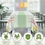 2 Pack Easter Decorations - Disposable Plastic Tablecloth for Indoor Outdoor | Easter Party Decorations Favors, alternate
