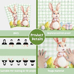 2 Pack Easter Decorations - Disposable Plastic Tablecloth for Indoor Outdoor | Easter Party Decorations Favors, alternate