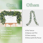 2 Pack Eucalyptus Garland 6 FT Lush Artificial Greenery Faux Vines, alternate view 4
