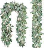2 Pack Eucalyptus Garland Artificial Greenery Vines with Buds