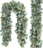 2 Pack Eucalyptus Garland Lush Artificial Greenery Faux Vines